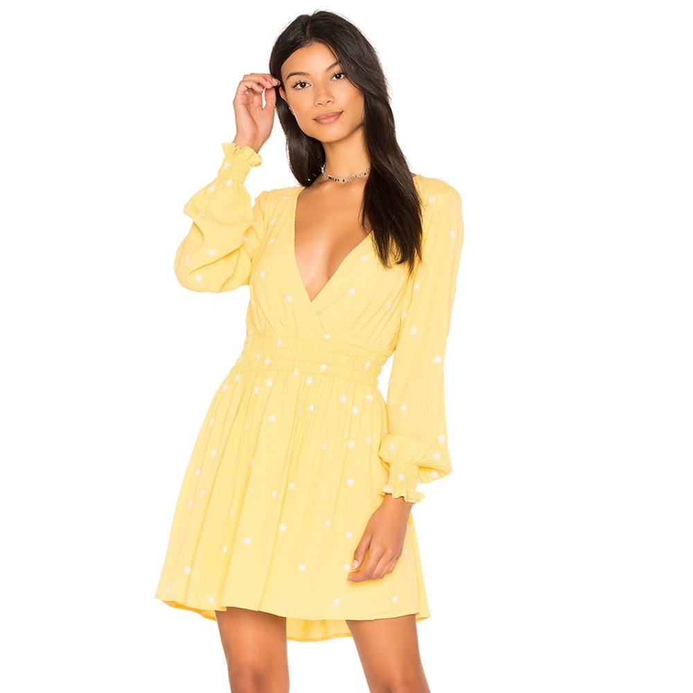 For Love & Lemons Chiquita Long Sleeve Dress L